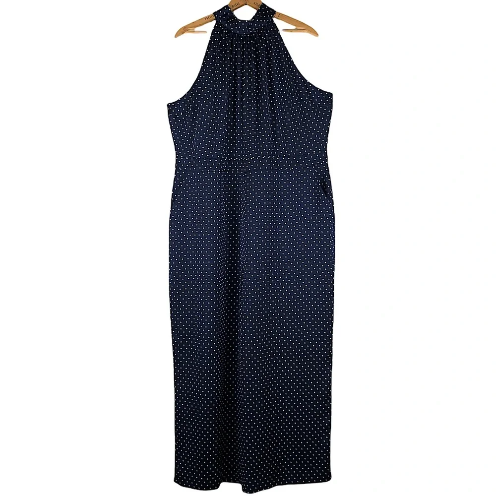 J. Crew PLUS Tie-Neck Halter Jumpsuit - Picture 2 of 10